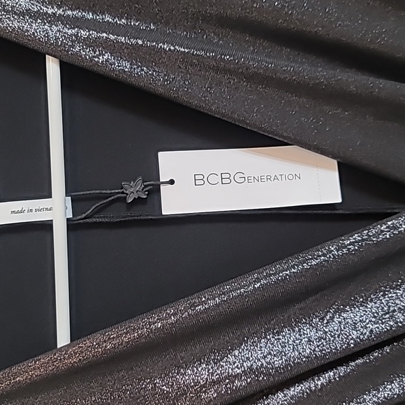 Bcbgeneration Pants Jumpsuits Black Shimmer - Picture 9 of 12